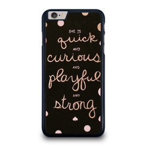 KATE SPADE NEW YORK QUOTES POLKADOT iPhone 6 / 6S Plus Case Cover
