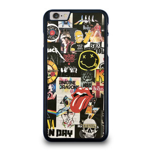 ROCK AND ROLL BAND COLLAGE iPhone 6 / 6S Plus Case Cover