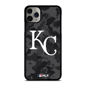 KANSAS CITY ROYALS BASEBALL BLACK CAMO iPhone 11 Pro Max Case Cover