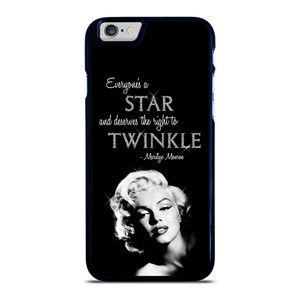 MARILYN MONROE BLACK QUOTES iPhone 6 / 6S Case Cover