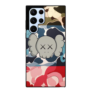 BAPE CAMO KAWS Samsung Galaxy S22 Ultra Case Cover