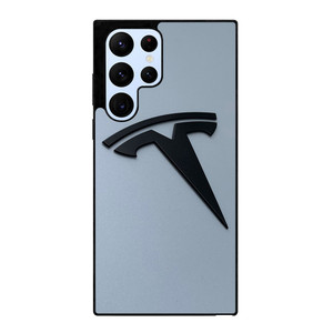 BLACK TESLA CAR LOGO Samsung Galaxy S22 Ultra Case Cover