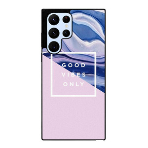 TUMBLR GOOD VIBES ONLY PINK MARBLE Samsung Galaxy S22 Ultra Case Cover TUMBLR GOOD VIBES ONLY PINK MARBLE Samsung Galaxy S22 Ultra Case Cover