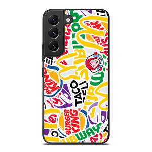 FAST FOOD BRAND STICKER BOMB Samsung Galaxy S22 Plus Case Cover