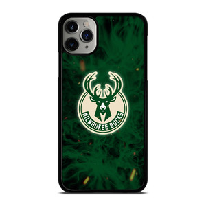 MILWAUKEE BUCKS BASKETBALL NBA FIRE iPhone 11 Pro Max Case Cover