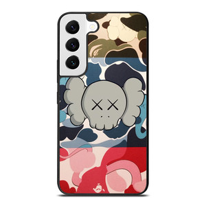 BAPE CAMO KAWS Samsung Galaxy S22 Case Cover BAPE CAMO KAWS Samsung Galaxy S22 Case Cover