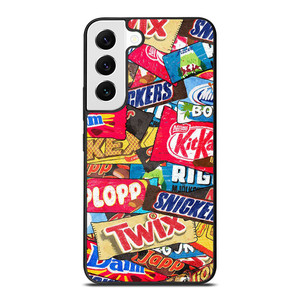 CHOCOLATE WAFER SNACK COLLAGE Samsung Galaxy S22 Case Cover