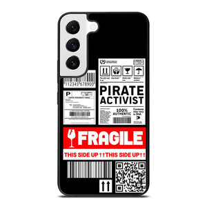 FRAGILE STAMP BARCODE LABELS Samsung Galaxy S22 Case Cover