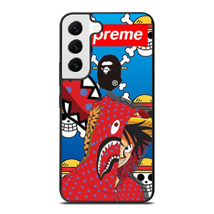 LUFFY ONE PIECE SUPREME BAPE Samsung Galaxy S22 Case Cover
