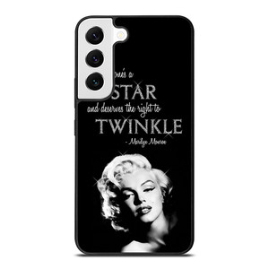 MARILYN MONROE BLACK QUOTES Samsung Galaxy S22 Case Cover MARILYN MONROE BLACK QUOTES Samsung Galaxy S22 Case Cover