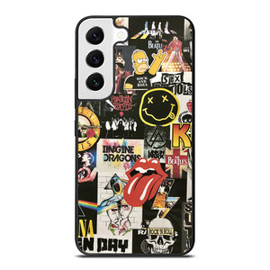 ROCK AND ROLL BAND COLLAGE Samsung Galaxy S22 Case Cover ROCK AND ROLL BAND COLLAGE Samsung Galaxy S22 Case Cover