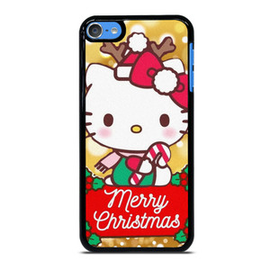 HELLO KITTY MERRY CHRISTMAS GOLD iPod Touch 7 Case Cover