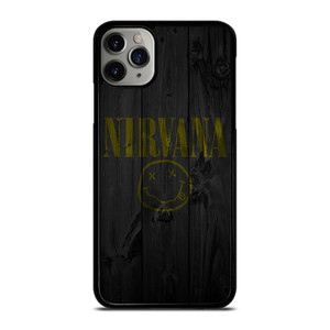 NIRVANA ROCK BAND WOODEN LOGO iPhone 11 Pro Max Case Cover