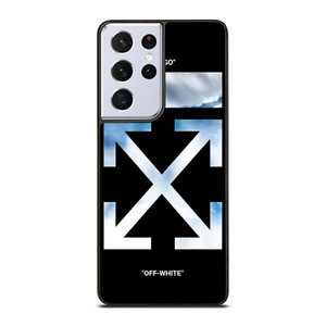 OFF WHITE SKY BLUE Samsung Galaxy S21 Ultra Case Cover
