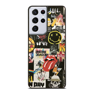 ROCK AND ROLL BAND COLLAGE Samsung Galaxy S21 Ultra Case Cover ROCK AND ROLL BAND COLLAGE Samsung Galaxy S21 Ultra Case Cover
