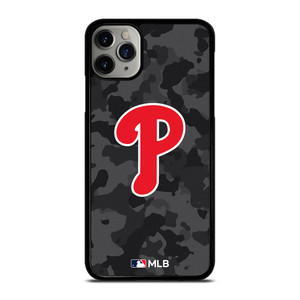 PHILADELPHIA PHILLIES BASEBALL BLACK CAMO iPhone 11 Pro Max Case Cover PHILADELPHIA PHILLIES BASEBALL BLACK CAMO iPhone 11 Pro Max Case Cover