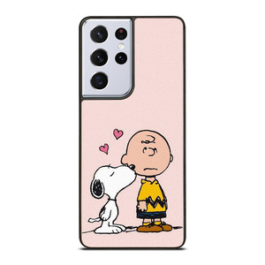 SNOOPY CHARLIE BROWN LOVE Samsung Galaxy S21 Ultra Case Cover