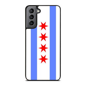 FLAG OF CHICAGO Samsung Galaxy S21 Plus Case Cover