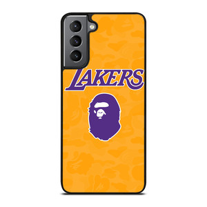 LOS ANGELES LAKERS X BAPE CAMO Samsung Galaxy S21 Plus Case Cover