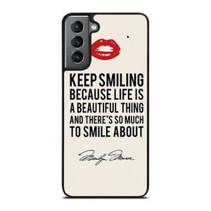 MARILYN MONROE QUOTES Samsung Galaxy S21 Plus Case Cover