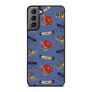MOSCHINO BEAR COUTURE PATTERN Samsung Galaxy S21 Plus Case Cover MOSCHINO BEAR COUTURE PATTERN Samsung Galaxy S21 Plus Case Cover