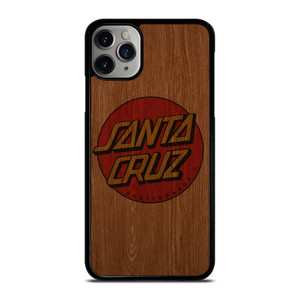 SANTA CRUZ SKATEBOARD WOODEN LOGO iPhone 11 Pro Max Case Cover