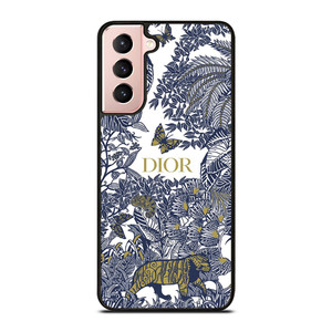 DIOR FLORAL BLUE Samsung Galaxy S21 Case Cover