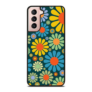 HIPPIE FLOWER PATTERN Samsung Galaxy S21 Case Cover