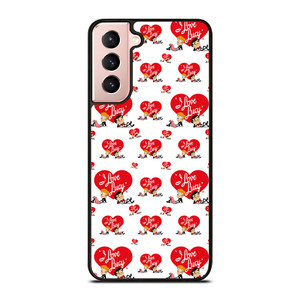 I LOVE LUCY CARTOON PATTERN Samsung Galaxy S21 Case Cover