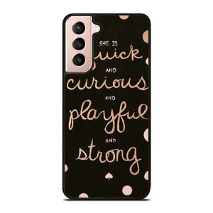KATE SPADE NEW YORK QUOTES POLKADOT Samsung Galaxy S21 Case Cover