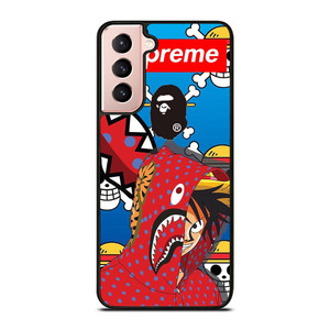 LUFFY ONE PIECE SUPREME BAPE Samsung Galaxy S21 Case Cover