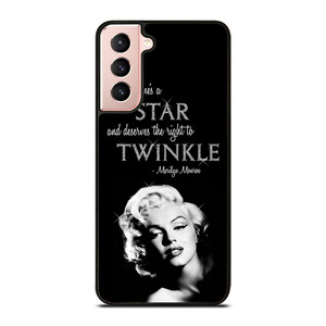 MARILYN MONROE BLACK QUOTES Samsung Galaxy S21 Case Cover
