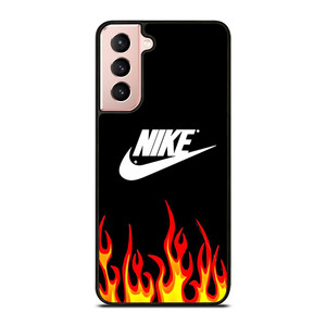 NIKE SWOOSH IN FLAMES Samsung Galaxy S21 Case Cover