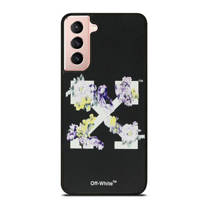 OFF WHITE FLORAL LOGO Samsung Galaxy S21 Case Cover