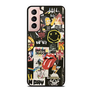ROCK AND ROLL BAND COLLAGE Samsung Galaxy S21 Case Cover