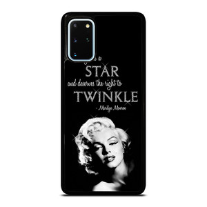MARILYN MONROE BLACK QUOTES Samsung Galaxy S20 Plus Case Cover