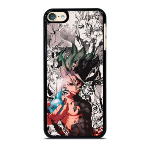 DR STONE ANIME BLACK WHITE iPod Touch 6 Case Cover