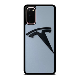 BLACK TESLA CAR LOGO Samsung Galaxy S20 Case Cover