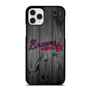 ATLANTA BRAVES BASEBALL MLB WOOD LOGO iPhone 11 Pro Case Cover ATLANTA BRAVES BASEBALL MLB WOOD LOGO iPhone 11 Pro Case Cover