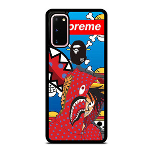 LUFFY ONE PIECE SUPREME BAPE Samsung Galaxy S20 Case Cover