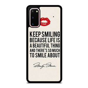 MARILYN MONROE QUOTES Samsung Galaxy S20 Case Cover