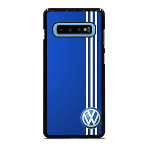 VOLKSWAGEN BLUE STRIPE LOGO Samsung Galaxy S10 Plus Case Cover VOLKSWAGEN BLUE STRIPE LOGO Samsung Galaxy S10 Plus Case Cover