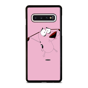 COURAGE THE COWARDLY DOG FLAT Samsung Galaxy S10 Case Cover COURAGE THE COWARDLY DOG FLAT Samsung Galaxy S10 Case Cover