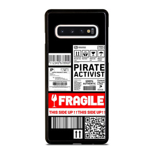 FRAGILE STAMP BARCODE LABELS Samsung Galaxy S10 Case Cover