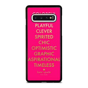 KATE SPADE NEW YORK QUOTES PINK Samsung Galaxy S10 Case Cover KATE SPADE NEW YORK QUOTES PINK Samsung Galaxy S10 Case Cover