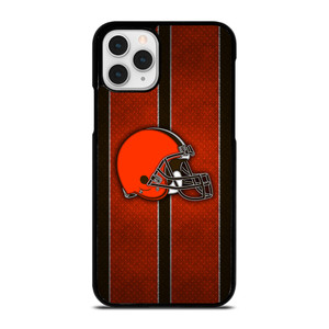 CLEVELAND BROWNS NFL METAL STRIPE iPhone 11 Pro Case Cover CLEVELAND BROWNS NFL METAL STRIPE iPhone 11 Pro Case Cover