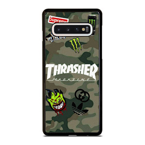 THRASHER SKATEBOARD CAMO COLLAGE Samsung Galaxy S10 Case Cover