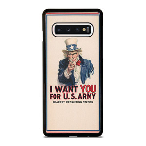UNCLE SAM UNITED STATES ARMY Samsung Galaxy S10 Case Cover UNCLE SAM UNITED STATES ARMY Samsung Galaxy S10 Case Cover