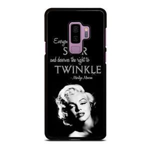 MARILYN MONROE BLACK QUOTES Samsung Galaxy S9 Plus Case Cover