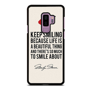MARILYN MONROE QUOTES Samsung Galaxy S9 Plus Case Cover
